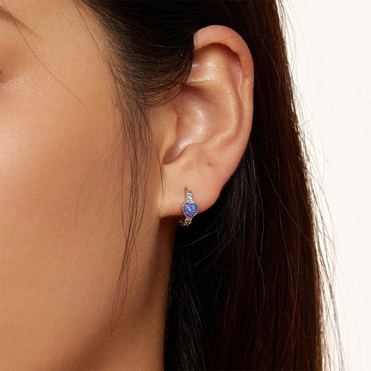 Gnoce Purple Aussie Gem Earrings_5