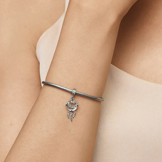 Gnoce Dream Catcher Whale Pendant Dangle Charm_7