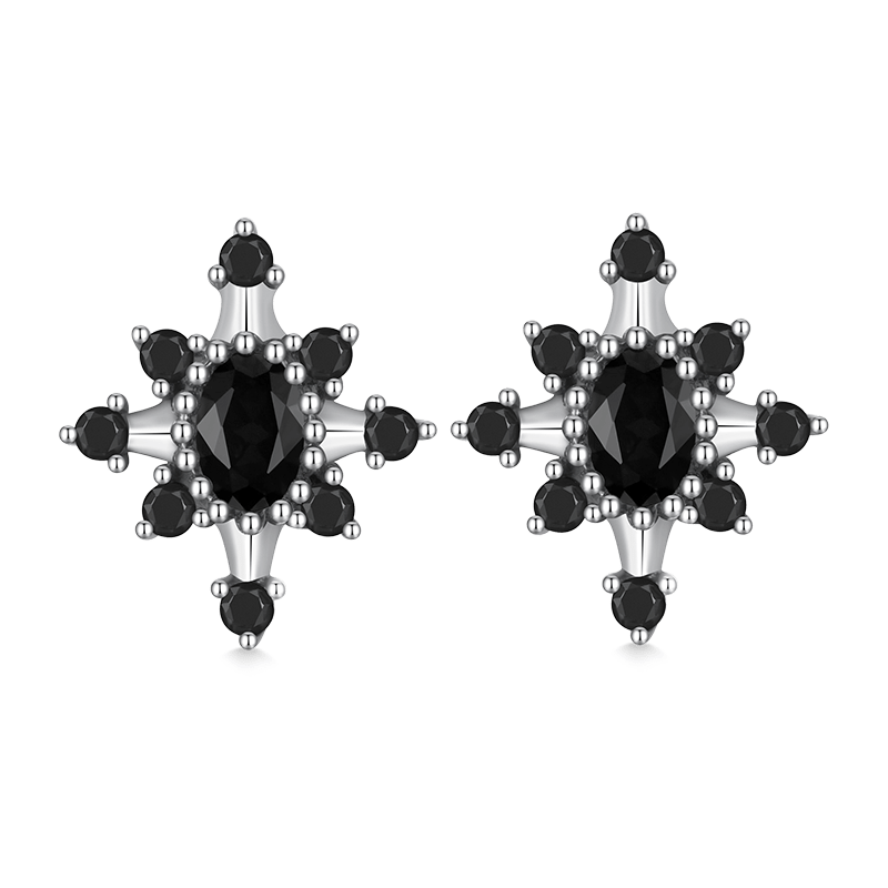 Gnoce Black Star earrings_1