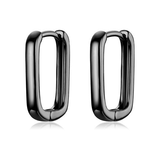 Gnoce Black Elegant French Earrings_1