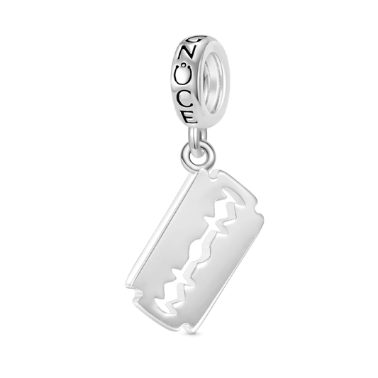 Gnoce Hip-hop Iced Razor Blade Pendant Dangle Charm_1