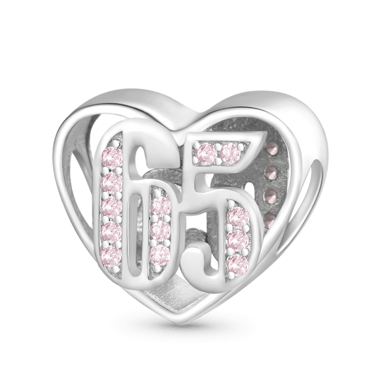 Gnoce Celebration 65th Birthday Heart Charm_1