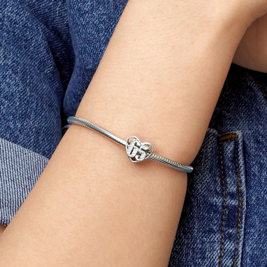 Gnoce Celebration 65th Birthday Heart Charm_5