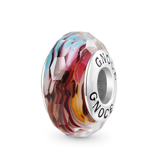 Gnoce Wavy Fancy Red Glass Charm_1