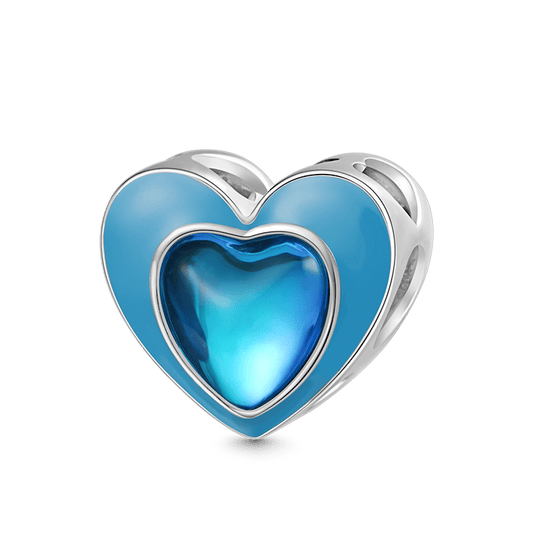 Gnoce “The Best Is Yet To Come ” Blue Heart Charm_1