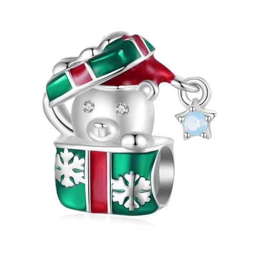 Gnoce Christmas Gift Box Bear Charm_1