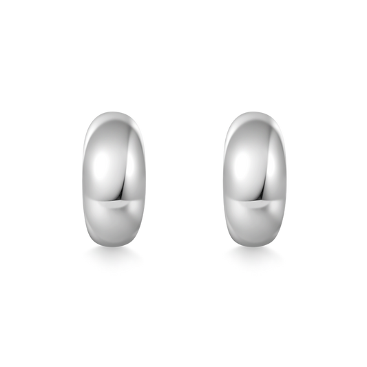 Gnoce Dome Crescent Stud Earrings_1