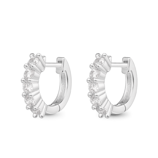 Gnoce Diamond Huggie Stud Earrings_1