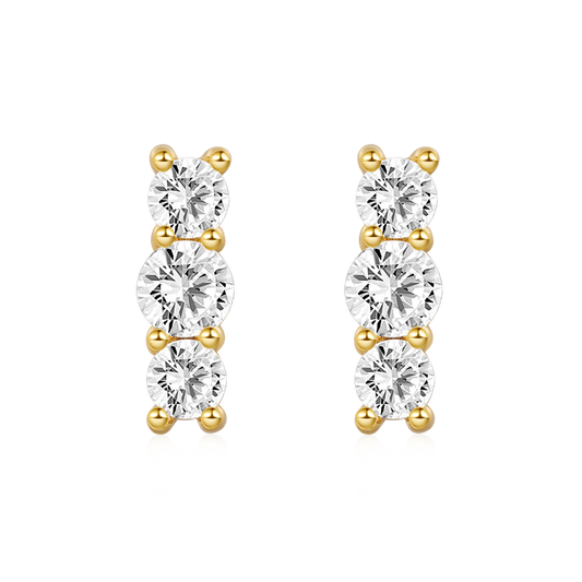 Gnoce Stacked Diamond Stud Earrings_1
