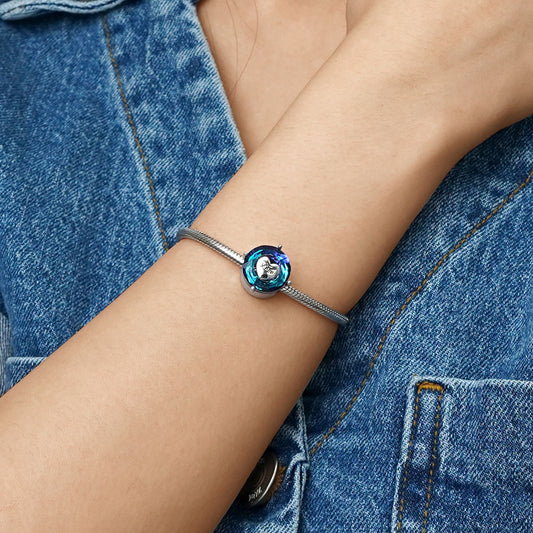 Gnoce Crystal Round Love Heart Charm_5