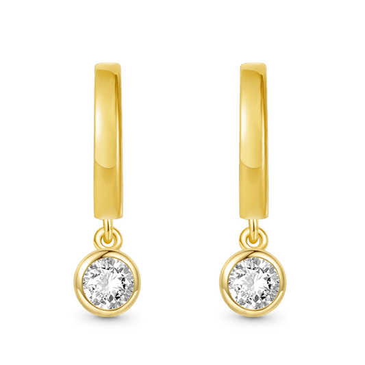 Gnoce Round Diamond Drop Earrings_1