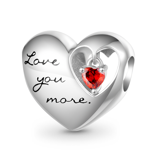 Gnoce Love Heart Birthstone Personalized Charm_1