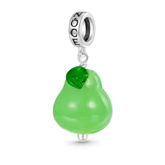 Gnoce Green Pear Shape Pendant Dangle Charm_1