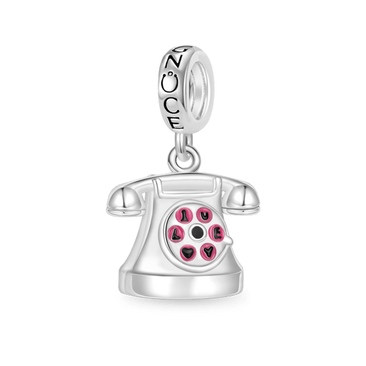Gnoce Antique Telephone Pendant Dangle Charm_1