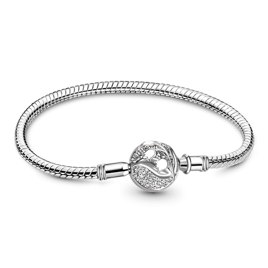 Gnoce Lily Flower Ball Basic Snake Chain Bracelet_1