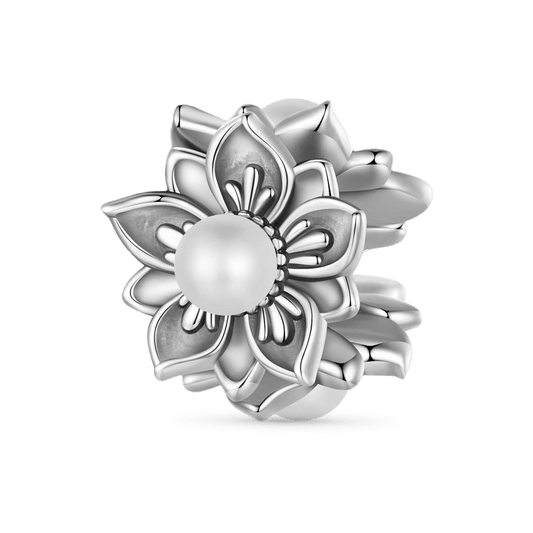 Gnoce Vintage Literary Shell Bead Flower Charm_1