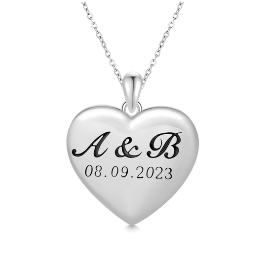 Gnoce Engravable Heart Name Necklace_1