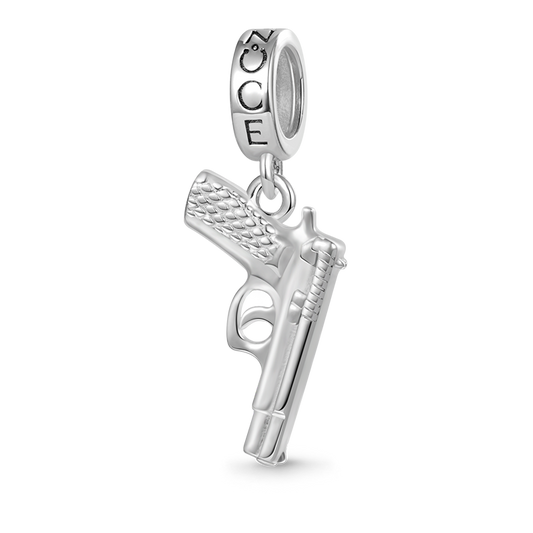 Gnoce Bullet Gun Pistol Pendant Dangle Charm_1