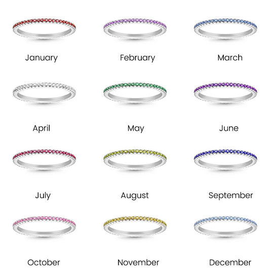 Gnoce Simple Birthstone Ring_6