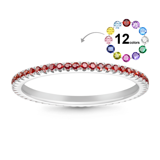 Gnoce Simple Birthstone Ring_1