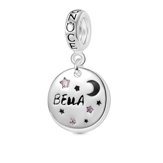 Gnoce Star Disk Engravable Pendant Dangle Charm_1