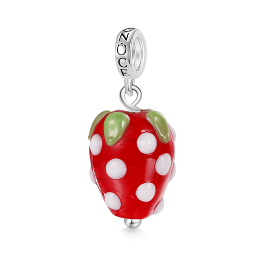 Gnoce Fruit Red Strawberry Pendant Dangle Charm_1