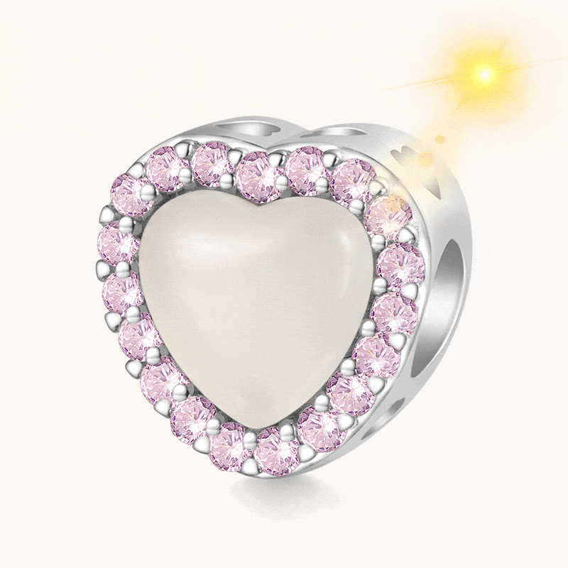 Gnoce Light Pink Heart Color-changing Charm_1