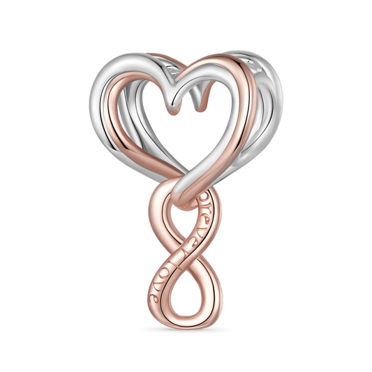 Gnoce Rose Gold Eternal Heart Charm_1