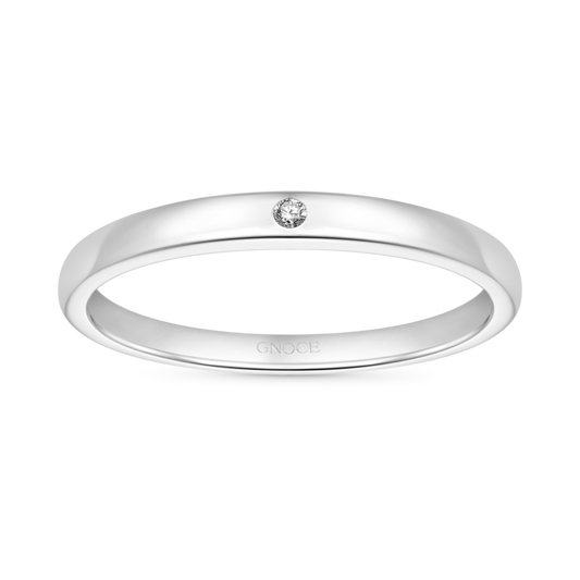 Gnoce Single Band Birthstone Ring_1