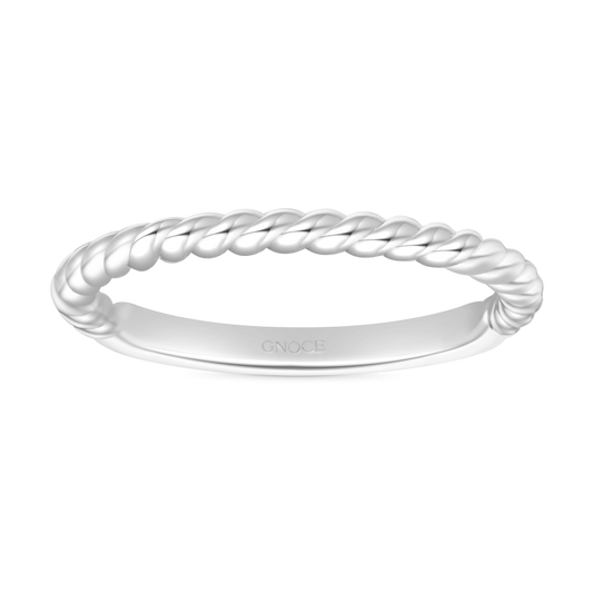 Gnoce Twisted Simple Band Ring_1