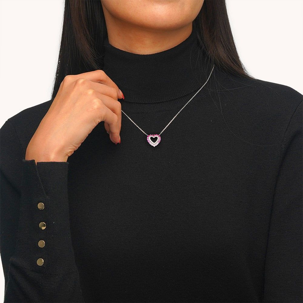 Gnoce Heart Gradient Necklace_4