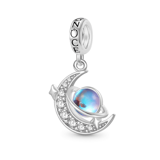 Gnoce Galaxy Crescent Moon Pendant Dangle Charm_1