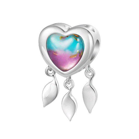 Gnoce "This MUMMY belongs to" Engravable Glow-in-the-Dark Heart Dream Catcher Charm_1