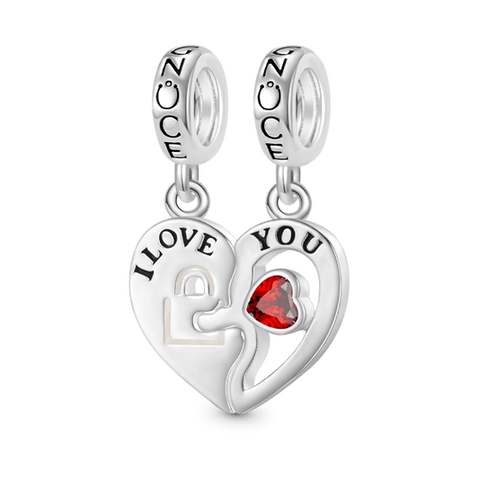 Gnoce "I LOVE YOU" Key Lock Couple Pendant Dangle Charm_1