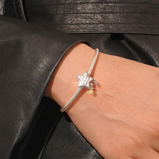 Gnoce Star Moon Glow-in-the-Dark Pendant Dangle Charm_6