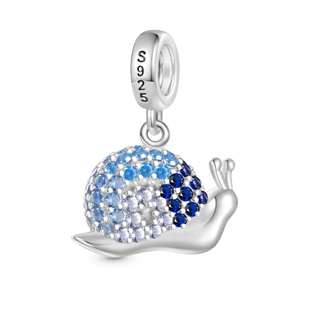 Gnoce Graduated Snail Pendant Dangle Charm_2