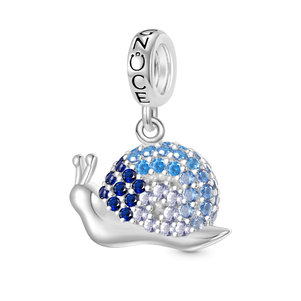 Gnoce Graduated Snail Pendant Dangle Charm_1