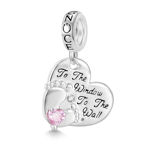 Gnoce Baby Feet Love Pendant Dangle Charm_1