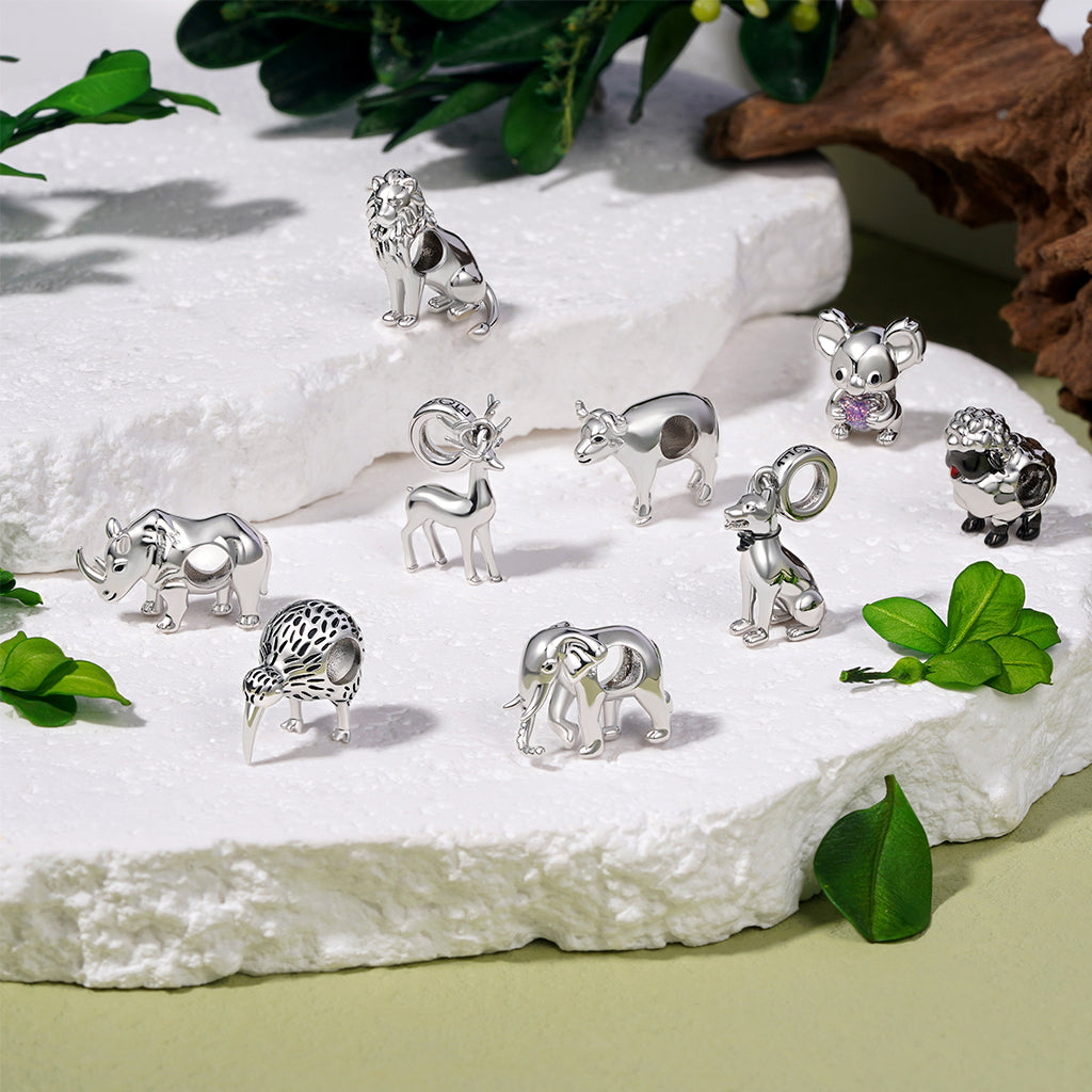 Gnoce South Africa Animal Elephant Charm_3