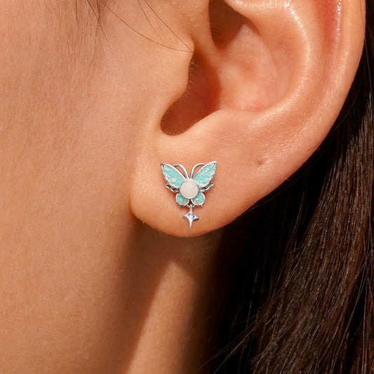 Gnoce Glow-in-the-Dark Butterfly Stud Earrings_6