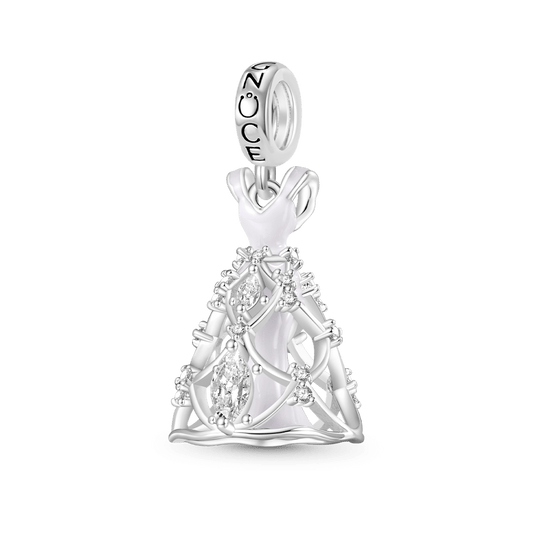 Gnoce White Wedding Dress Charm_1