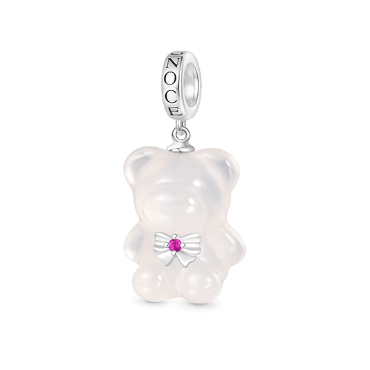 Gnoce Chalcedony Gummy Bear Pendant Dangle Charm_1