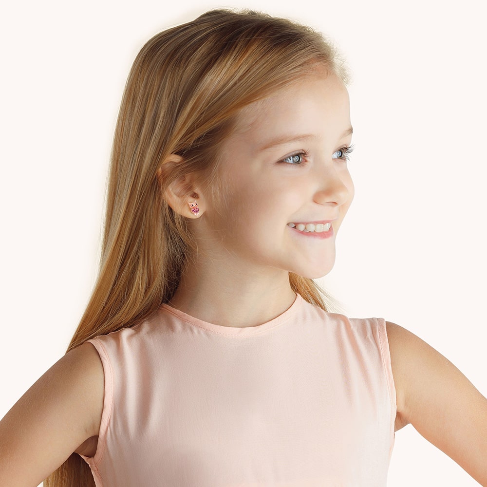 Owl Stud Earring Rose Gold Plated 925 Sterling Silver_3