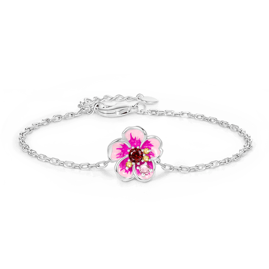 Gnoce Adjustable Pink Sakura Bracelet_1