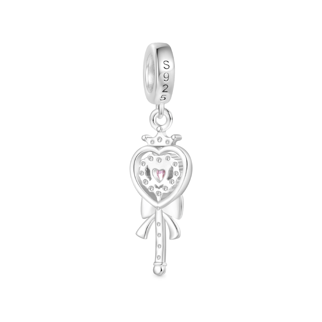 Gnoce Heart Magic Wand Pendant Dangle Charm_2
