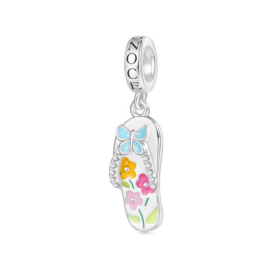 Gnoce Summer Beach Flip-Flop Pendant Dangle Charm_1