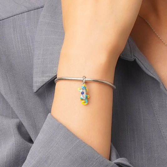 Gnoce Cute Gecko Lizard Pendant Dangle Charm_6