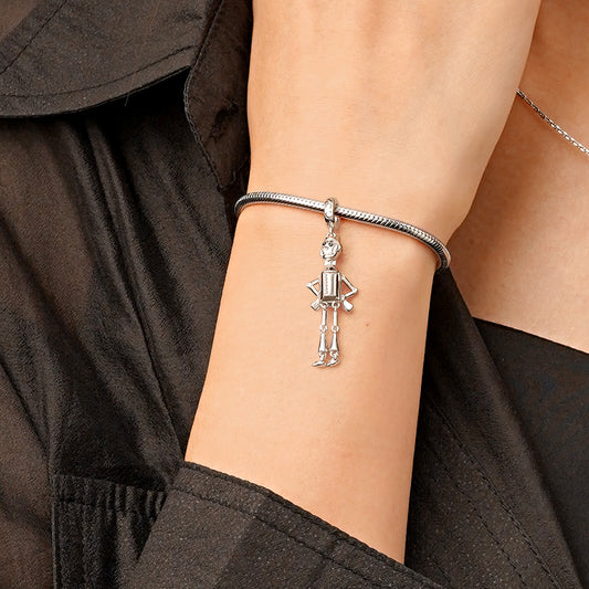 Gnoce The Wonderful Wizard of Oz Openable Heart Tin Woodman Pendant Dangle Charm_7