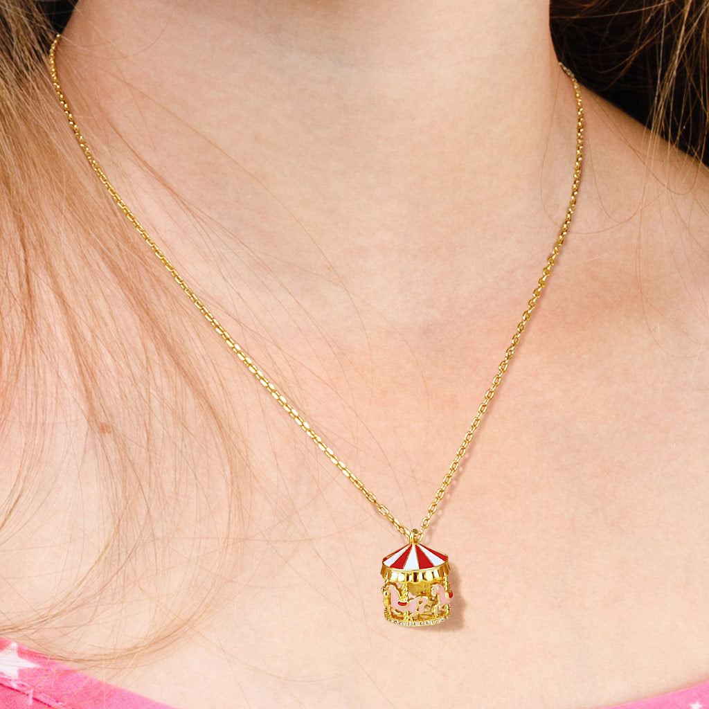 Merry-Go-Round Necklace 925 Sterling Silver 18k Gold Plated_4