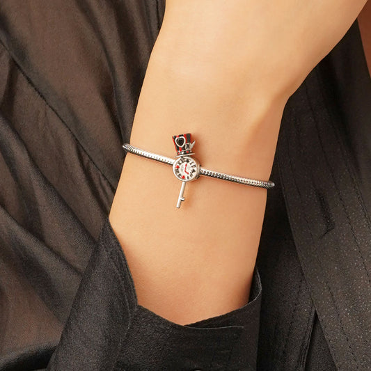 Gnoce Mad Hatter Hat Pocket Watch Charm_5